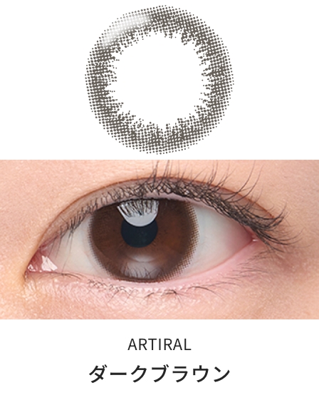 アーティラルUV＆モイスト58 ワンデー [ダークブラウン][10枚入] ARTIRAL UV＆MOIST ART12594