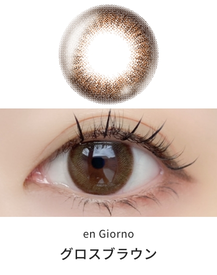 アンジョルノ マンスリー [グロスブラウン] 1ヶ月 [2枚入] en Giorno 1Month EC57422