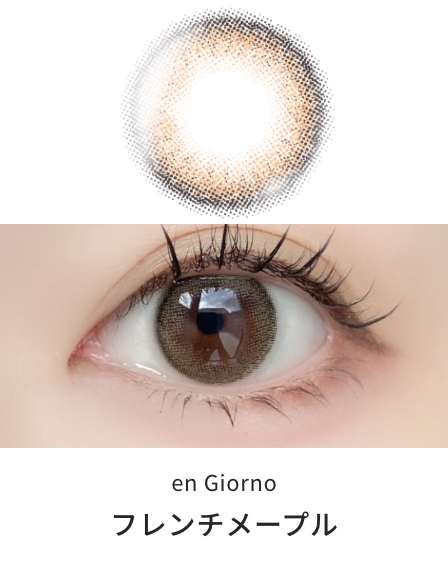 アンジョルノ マンスリー [フレンチメープル] 1ヶ月 [2枚入] en Giorno 1Month EC57753